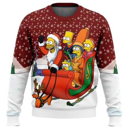 dashing through the snow the simpsons ugly christmas sweaterwn0xc 430x430 1 - The Simpsons Shop